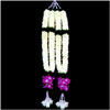 White petals with  purple Orchids Garlands - Click here to View more details about this Product